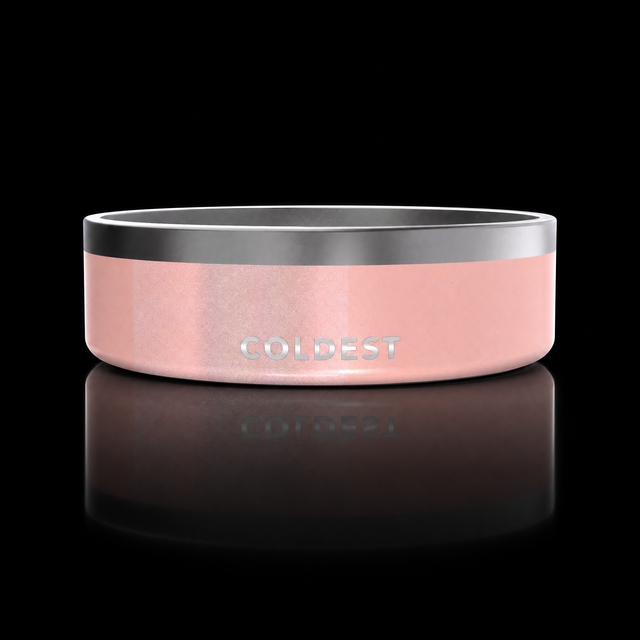 COLDEST Dog Bowl — Forever Pink Glitter