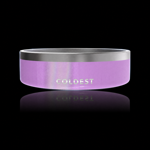 COLDEST Dog Bowl — Saturn's Purple Glitter