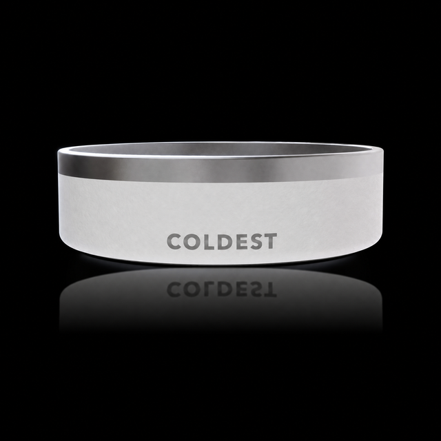 COLDEST Dog Bowl — Epic White