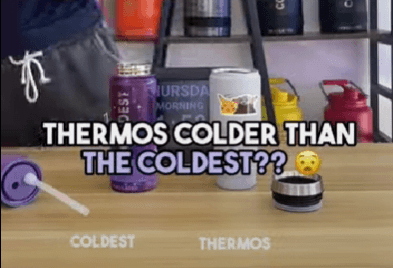 Thermos (16oz.) vs The Coldest (18oz.) 24-hour cold test challenge - Coldest