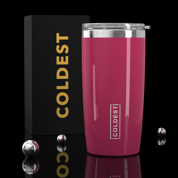 Coldest 20oz Tumbler in Glossy Pink