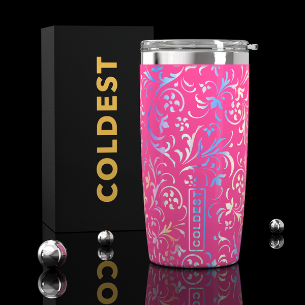 Coldest 20oz Tumbler in Pink Moonlight Floral