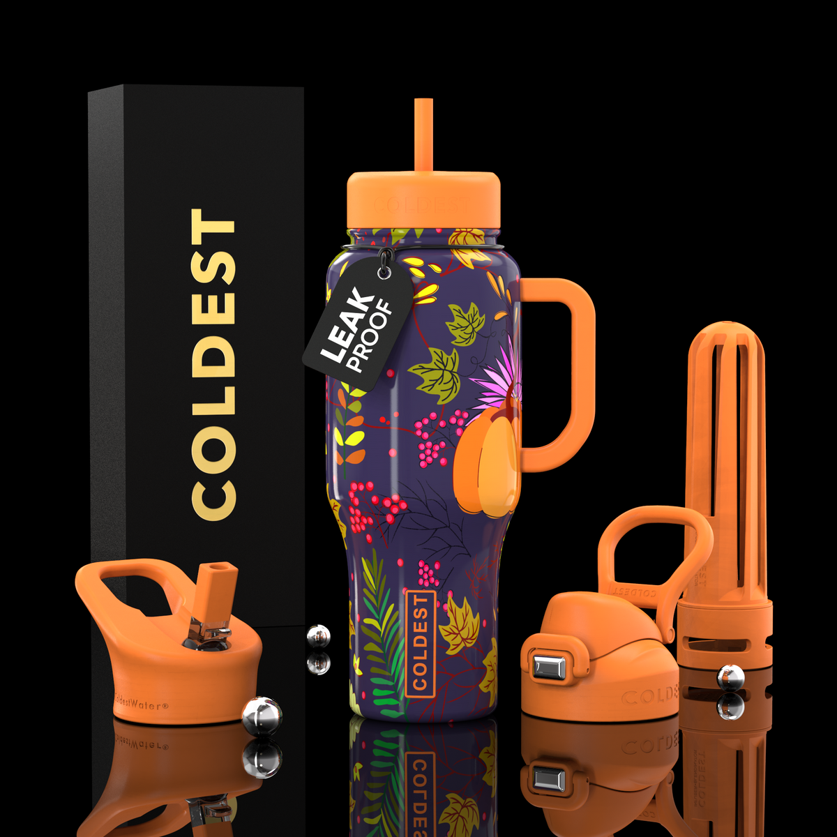 Coldest 36oz Insulated Bottle with Handle