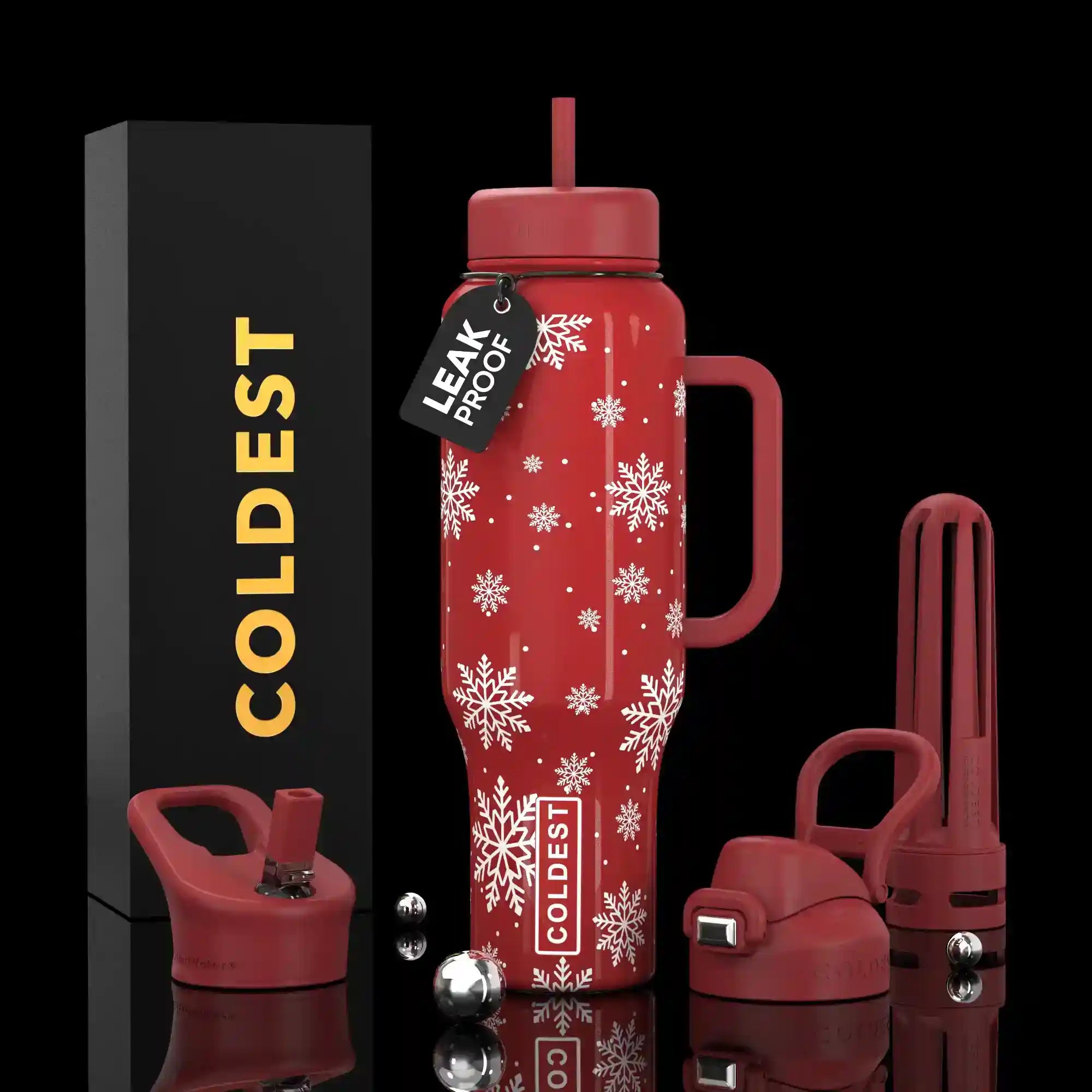 Drink-O Matic 冷蔵庫 レッド 最終値下げ Coldest 46oz Limitless Bottle — 100+ Hours Cold
