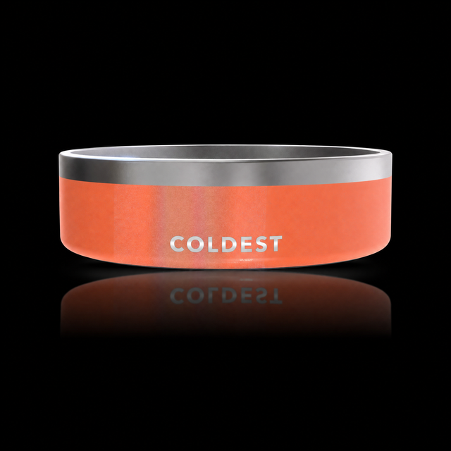 COLDEST Dog Bowl — Candy Red Glitter