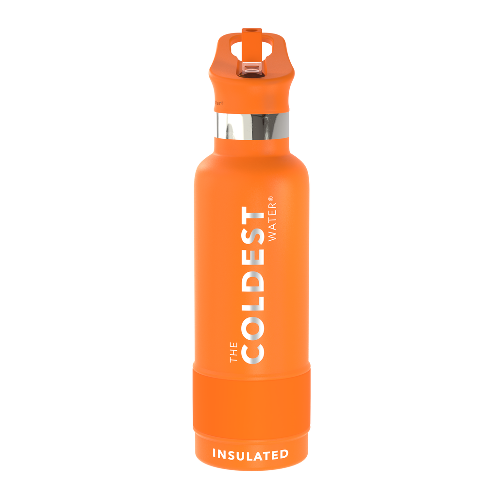Coldest Sports Water Bottle - Leak Proof, Double Walled, Stainless Steel  Cold & Hot Bottle, Thermo Mug ( Solar Yellow, 32 Oz) 