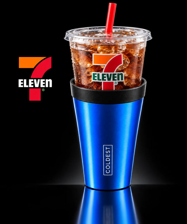 7-Eleven fountain soda cup in the COLDEST Drive Thru tumbler