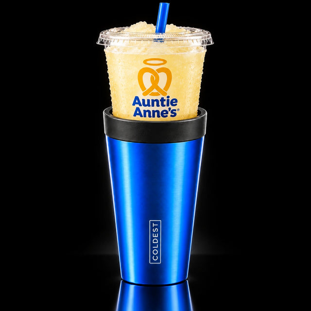 Auntie Anne's frozen lemonade cup in the COLDEST Drive Thru tumbler
