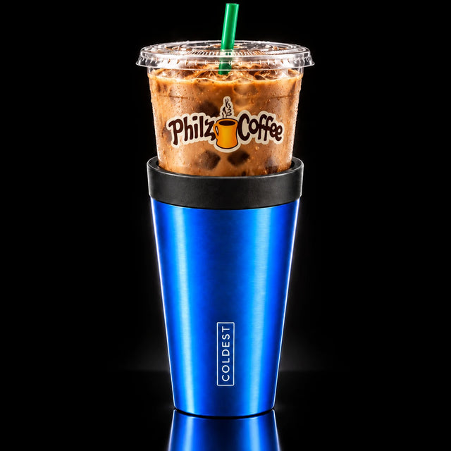 Philz Coffee iced coffee cup in the COLDEST Drive Thru tumbler