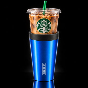 Iced coffee in the COLDEST Drive Thru