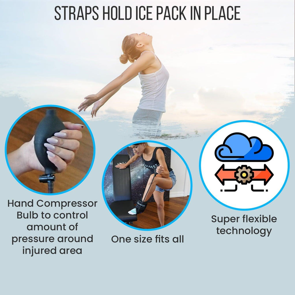 Air Compression Ankle Ice Pack - Coldest