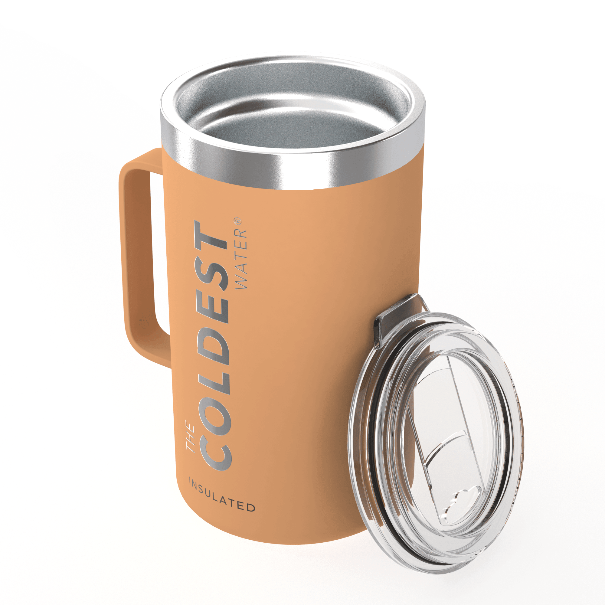The Coldest Coffee Mug - Stainless Steel Super Insulated Travel Mug for Hot & Cold Drinks, Best for Tea, Lattes, Cappuccino Coffee Cup( Epic White 24