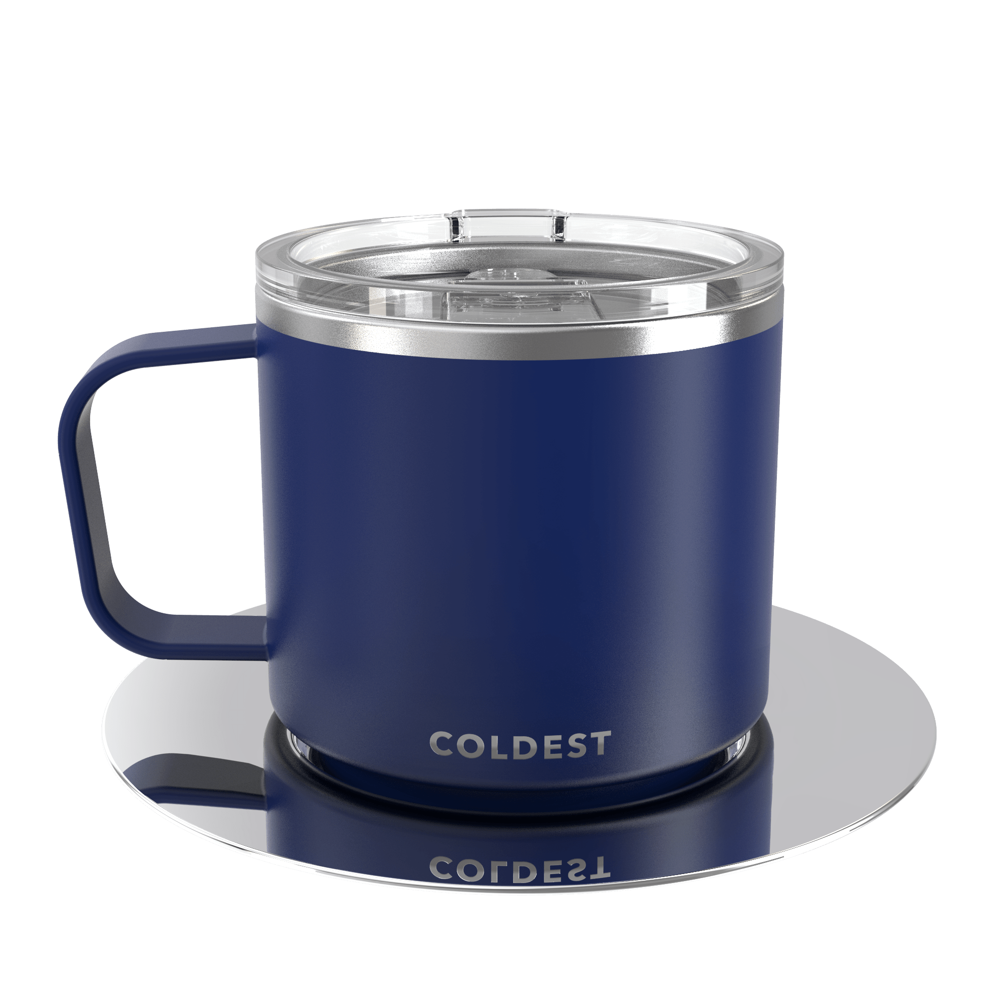 The Coldest Water Stackable Insulated Espresso Cup with Saucer  - Insulated Triple Wall Stainless Steel Travel Double Shot Espresso Coffee  Mug with Sliding Lid (4 oz, Stealth Black): Espresso Cups